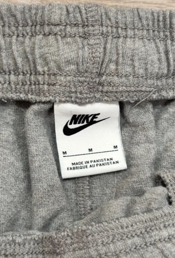 Nike Sportswear Gray Fleece Joggers Sweatpants M - Image 4