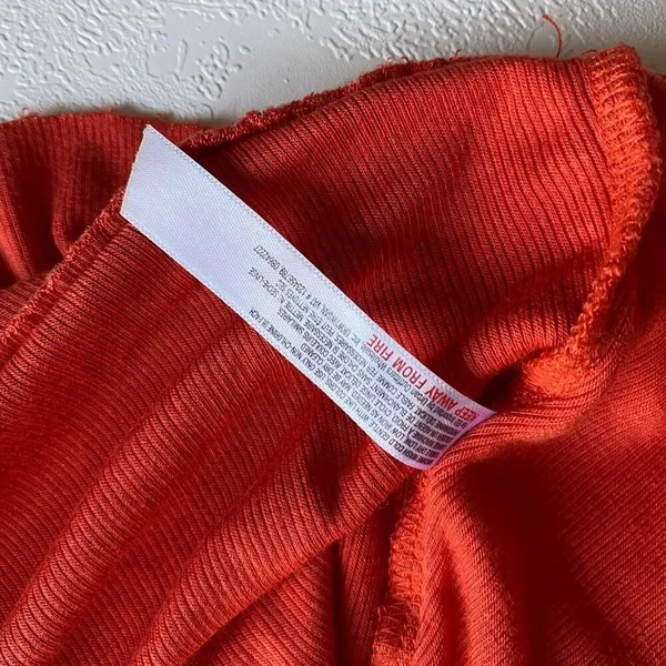 FP Beach Free People Red Tie Strap Swing Tunic Tank Top Medium - Image 8