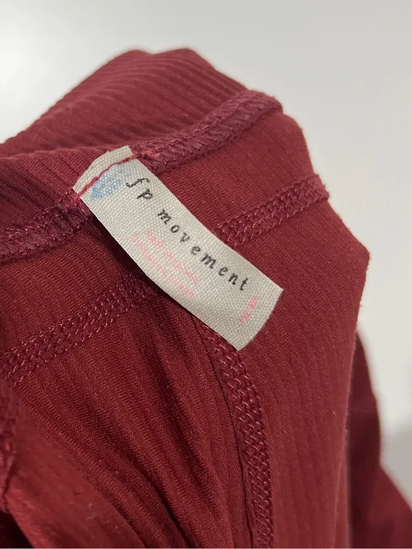 Free People Movement Take A Hike Harem Pants Cargo Pockets Brick Red Size Medium - Image 7