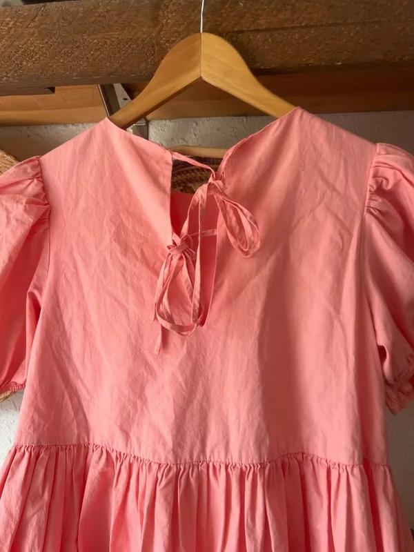 Tuckernuck Hyacinth House Allie Puff Sleeve Babydoll Dress Pink Romantic XS - Image 4