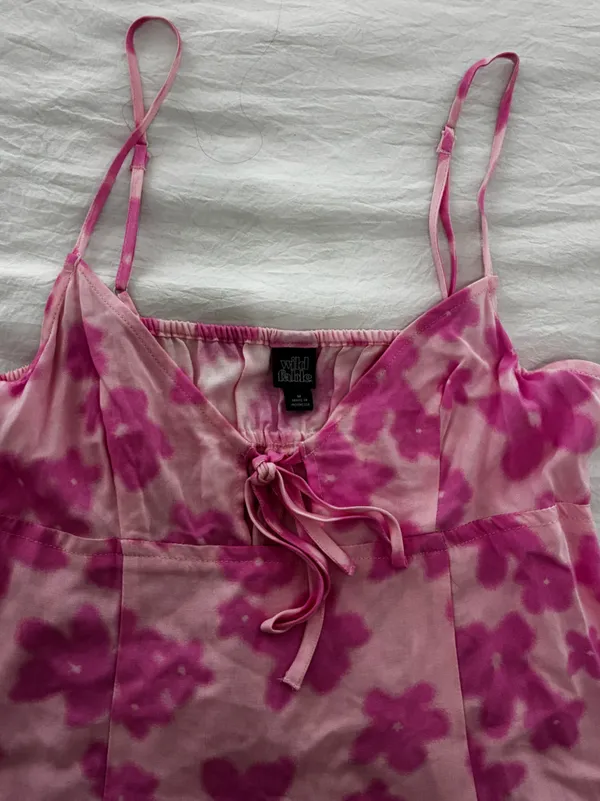 wild fable Pink Floral Mini Slip Dress - Image 2
