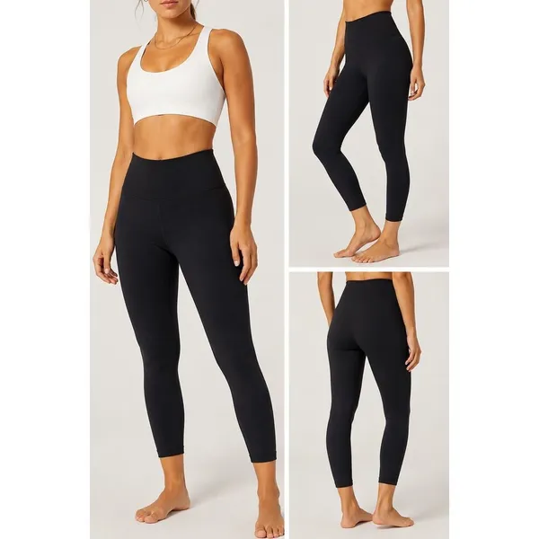 OFFLINE By Aerie Real Me Xtra Leggings Small Petite Black High Rise 7/8 - Image 2