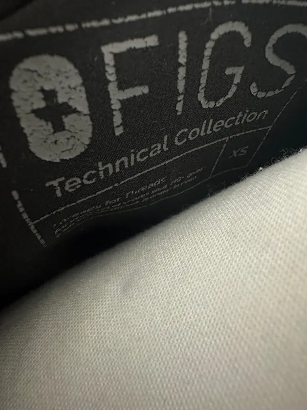 Figs Black V-Neck Scrub Top - Image 2