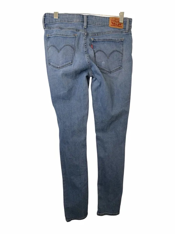 Levi's Light Blue Distressed 711 Skinny Jeans - Women's size 29 - Image 2