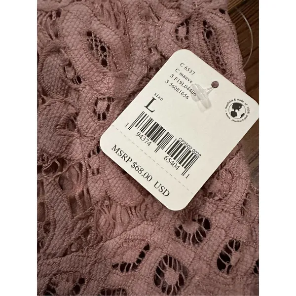 Free People Adella Cami in Dusty Mauve‎ NWT Sz L - Image 4