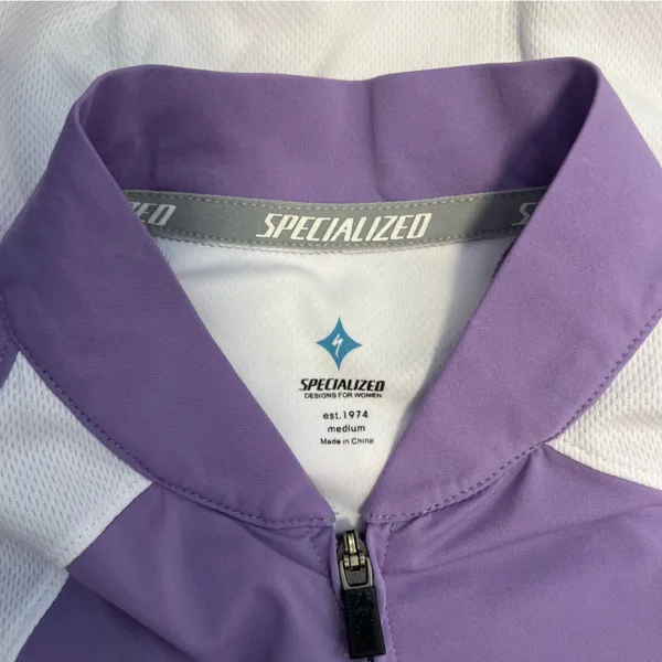 Specialized Solar Vita Jersey White and Lavender Cycling Jacket Size Medium - Image 6