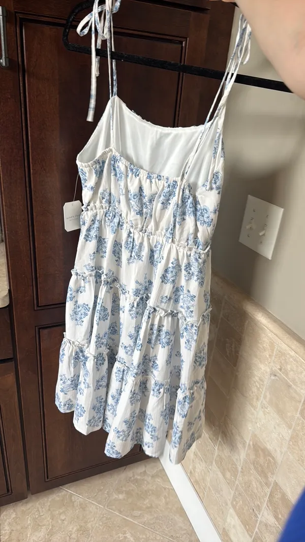 Altar'd State Summer Dress Floral Blue - Image 2
