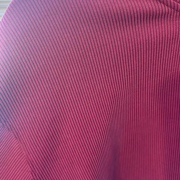 Lululemon Perfectly Oversized Ribbed Crop Crew Magenta - Image 6