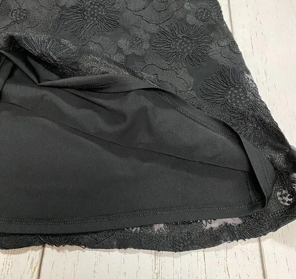 Express Womens Large Black Lace Tank Top Goth Gothic Grunge Whymsigoth Emo Lined - Image 8