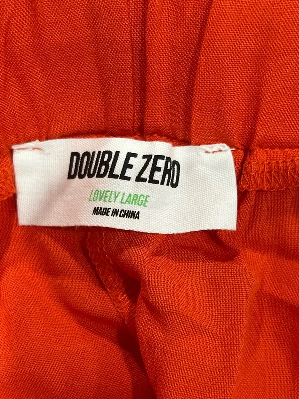 Double Zero Red/orange palazzo Pants size Large - Image 8