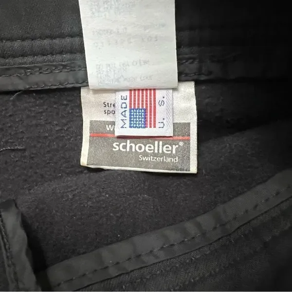 Vintage Schoeller of Switzerland Black Straight Slim Leg Stirrup Ski Snow Pants - Image 5