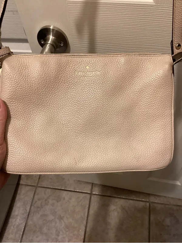 kate spade Pebbled Leather Crossbody in Pale Blush - Image 3