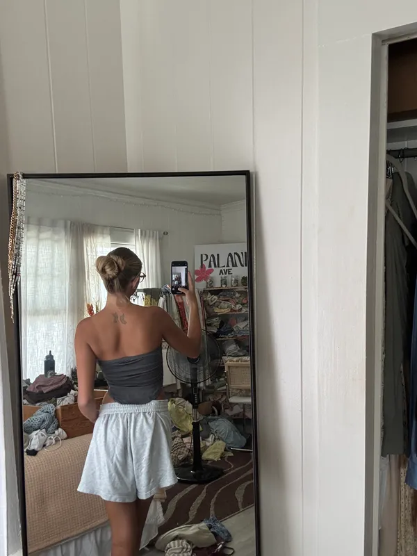 Strapless Top Gray Size XS - Image 2