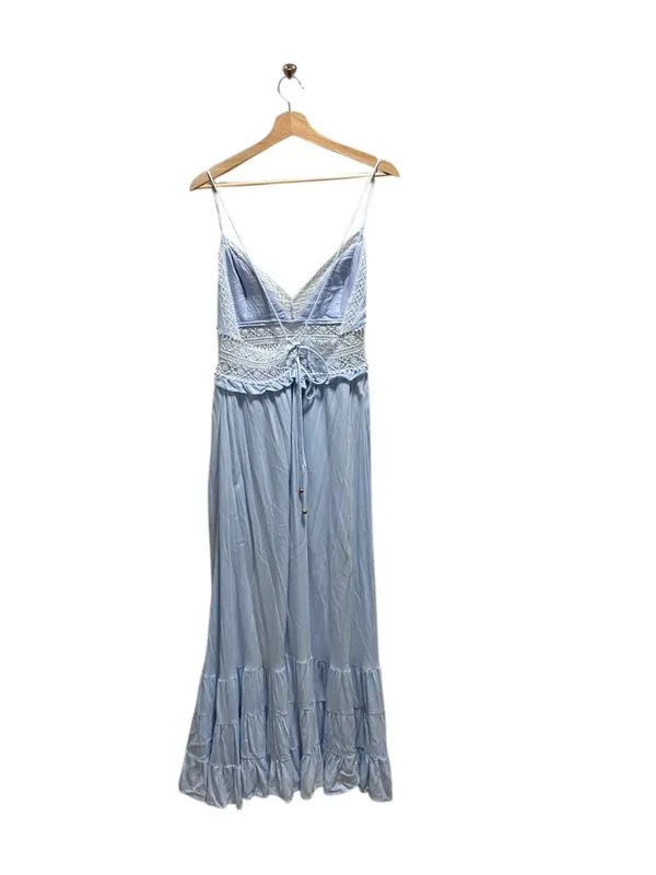 Selfie Leslie Desert Rose Maxi Dress Ice Blue Size XL Cottagecore Spring Boho - Image 14