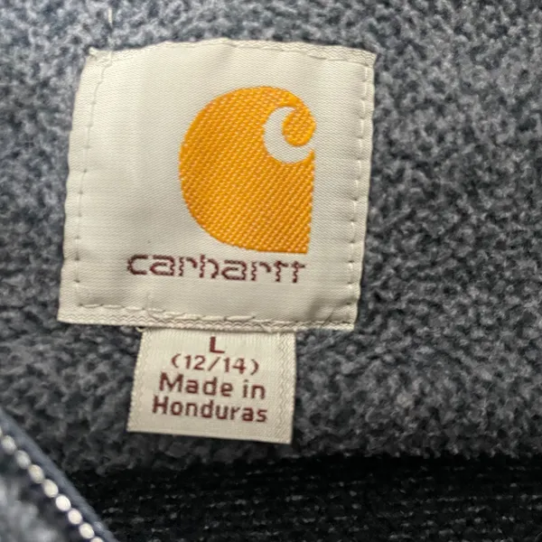Carhartt Kentwood Fleece Full Hoodie Women L Gray Full Zip - Image 4