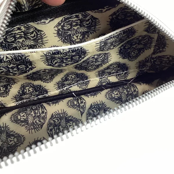 Ed Hardy Satchel Bag Butterfly & Skull White Backround NEW! Retail $80 - Image 14