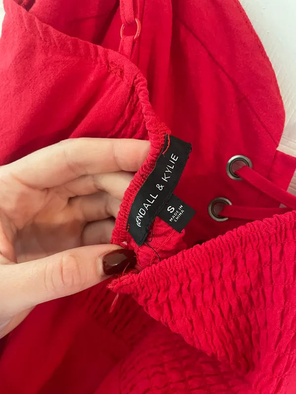 Red Mini Dress - Image 5