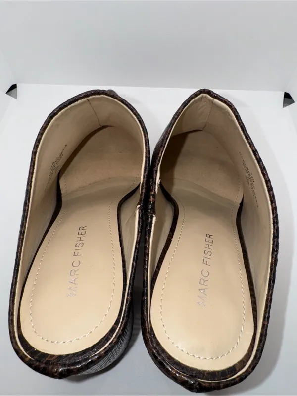 Marc Fisher Ragni Mules Snakeskin Print Women’s Size 7.5 - Image 6