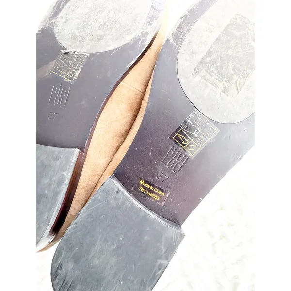 BiBi Lou Zagreb Beige Suede Horsebit Loafers Quiet Luxury Old Money Preppy Chic - Image 9