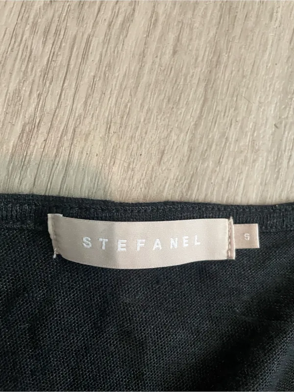 Stefanel Black Lightweight Knit Top - Image 3