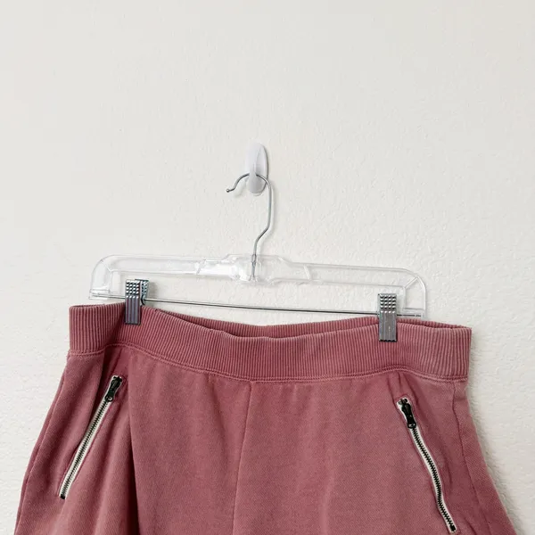 [Aerie] Distressed French Terry Knit Lounge Shorts Elastic Waistband Sz Large L - Image 3