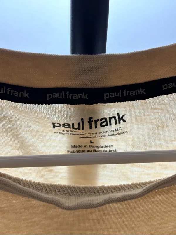 Paul Frank Cream Short-Sleeve Tee with Red & Black Monkey Graphic - Image 3