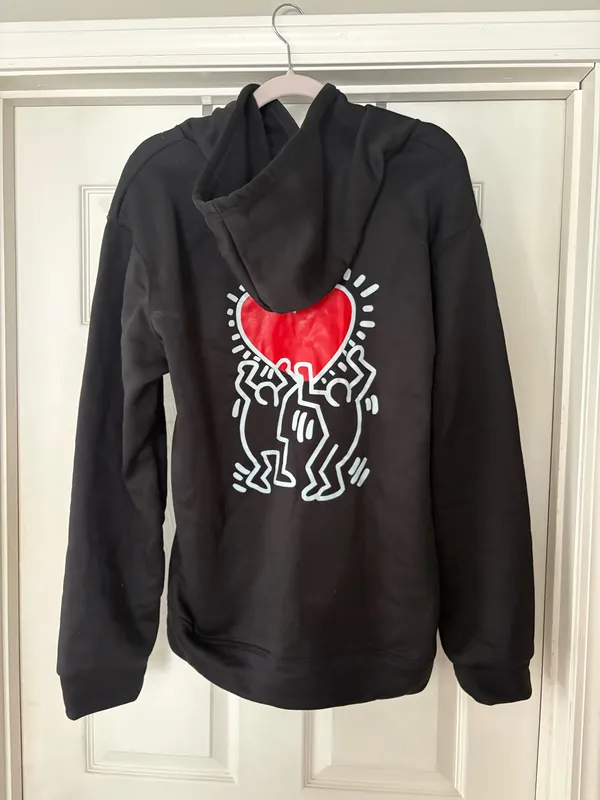 Keith Haring Holding Hearts Hoodie - Image 2