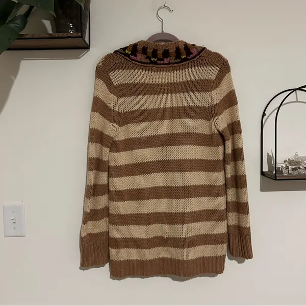 Anthropologie Sparrow Hopi Basket Button Front Cardigan Sweater Size Medium‎ - Image 2
