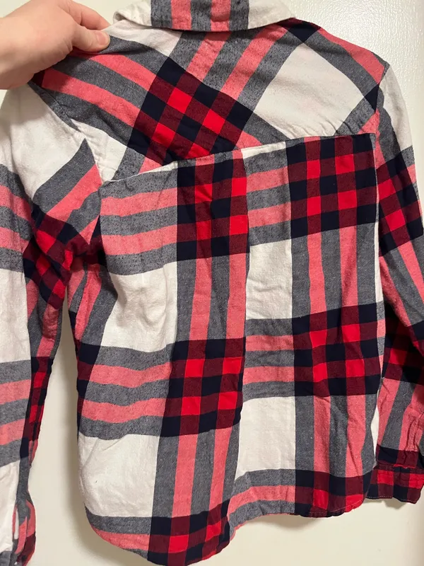 Aerie Flannel Shirt Button Down Plaid - Image 3