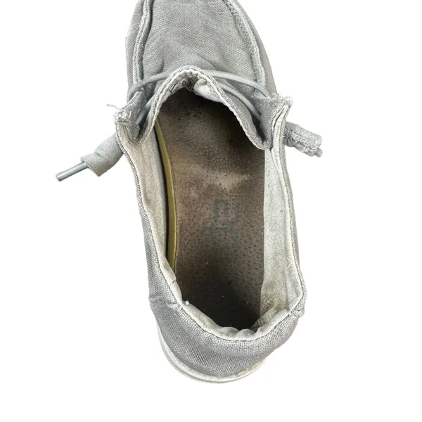 Hey Dude Wendy Chambray Light Grey Slip On Shoe Women's Size 6 - Image 4