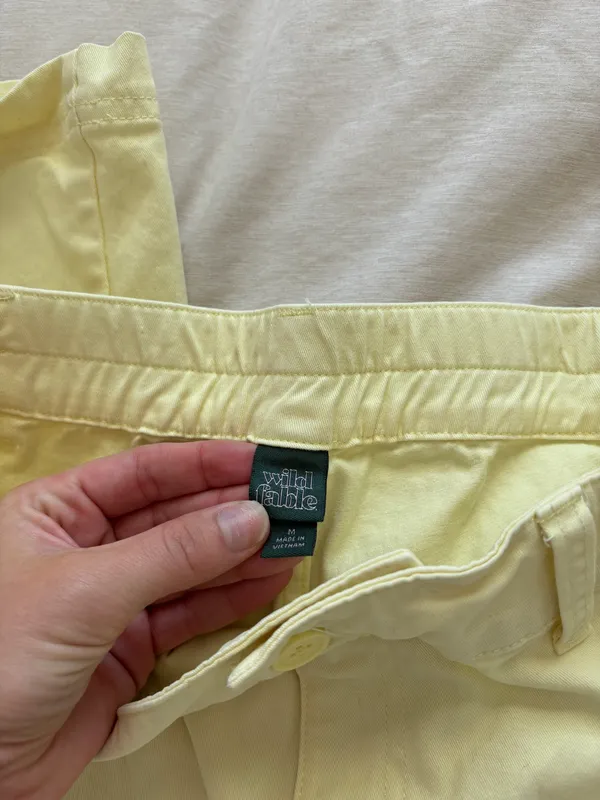 Wild Fable Butter Yellow Straight Cargo Pants - Image 5