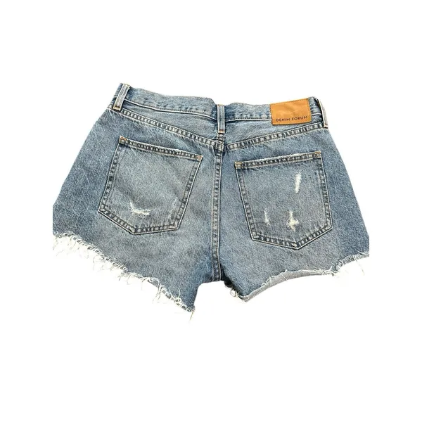 Aritzia Denim Forum Jean Shorts 26 Blue Cut Offs‎ Ex Boyfriend Midi Button #R8-3 - Image 11