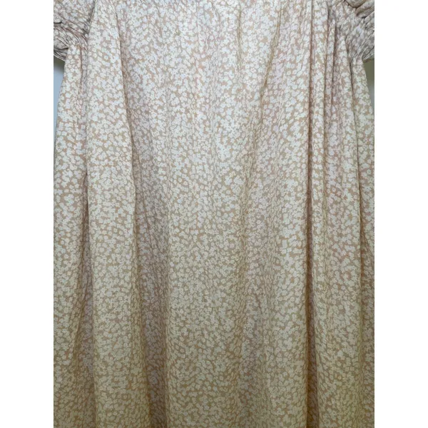 Blu Pepper Floral Maxi Dress - Women Size S - Cream and White - Image 2