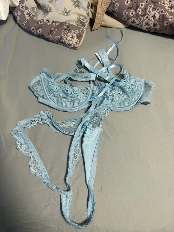 blue lingerie Size M - Image 2
