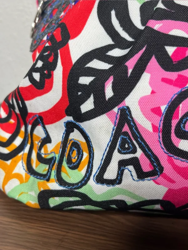 Coach Poppy Graphic Blossom Graffiti Colorful Floral Tote Purse - Image 12