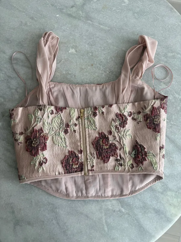 Altar'd State Floral Corset Top - Image 2