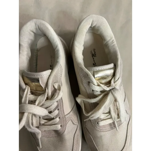 Vintage Havana Glitter Star Sneakers Beige & White Womens Size 8.5 Chic Comfy Sh - Image 8