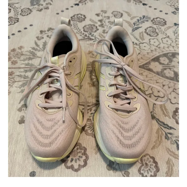 ASICS GEL-Cumulus 27 Women's Running Shoes Size 8 Mineral Beige Yellow 1012B772 - Image 2