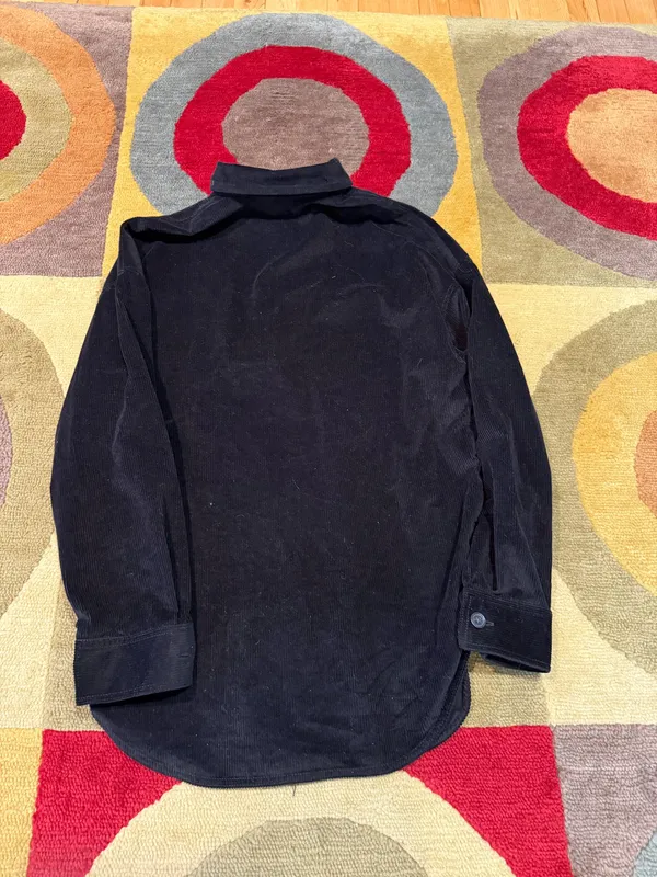 Aritzia The Group Babaton Black Corduroy Shacket Shirt Jacket Size Small - Image 4