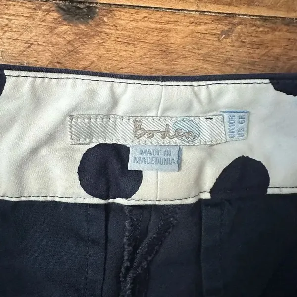 Boden navy blue flat front US6 business casual royalcore slacks - Image 3