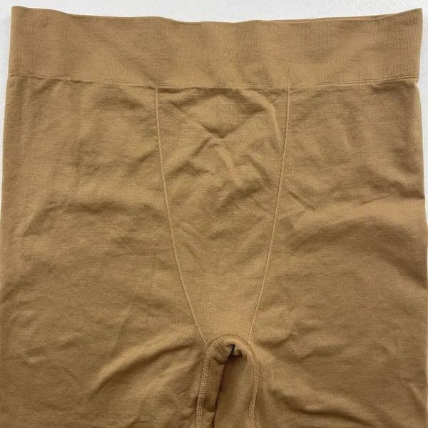 Gymshark Large Seamless Boxers Shorts Underwear Back‎ Band Logo Beige High Rise - Image 4