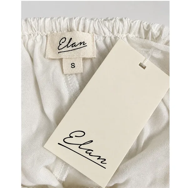 Elan Ivory Sheer Halter Mini Dress Open Back Cutout Resort Size Small NWT - Image 5