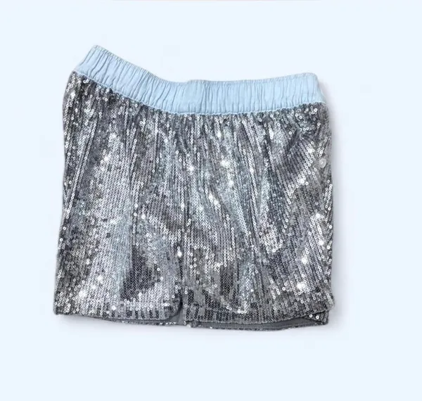 ✨ Wild Fable Silver Sequin Sleepwear Boxer Shorts - Size XXS - Image 6