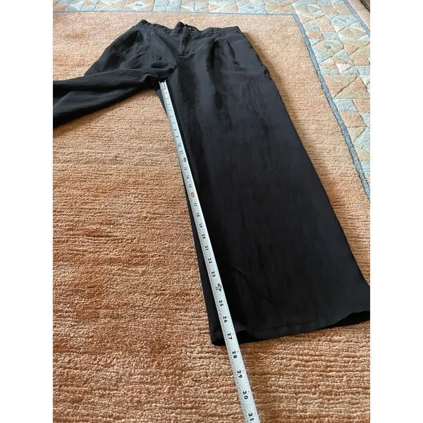 MELLODAY Women’s Black High Rise Wide Leg Pants Size M - Image 8