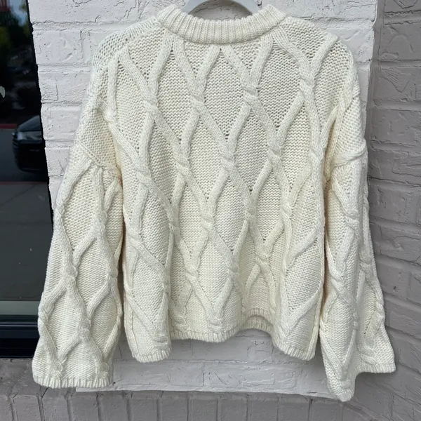 NWOT Mustard Seed Maggie Cable Knit Cardigan - Image 11