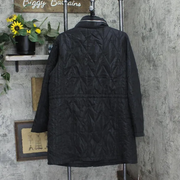 NWT Evans Womens Plus Size Faux Fur Collar Padded Coat 211224 18W Black - Image 3