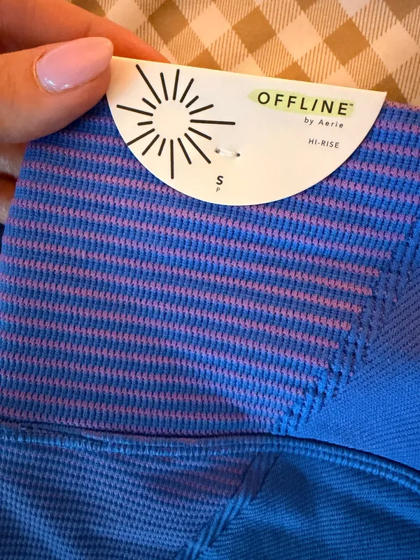 OFFLINE by Aerie Set Workout Purple/ Blue - Image 2