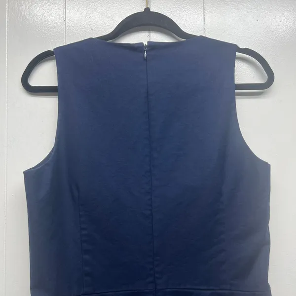 Gap Women's Sleeveless Navy Blue Midi Dress Size 10 Office Career Cocktail Party - Image 6