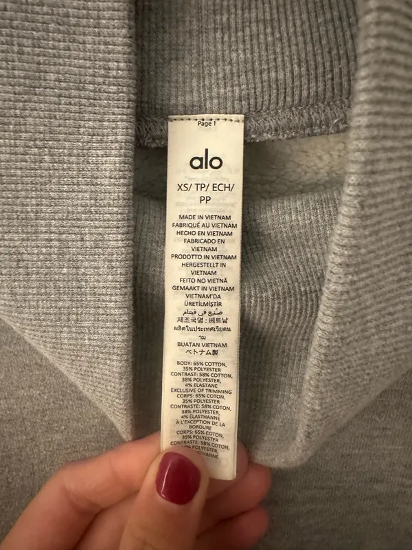 Hazy Mock Neck Alo Yoga Pullover - Image 3