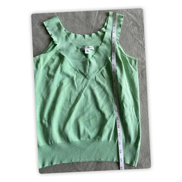 Banana Republic Silk Blend Sleeveless Sweater Tank Top Mint Green Women's M - Image 3